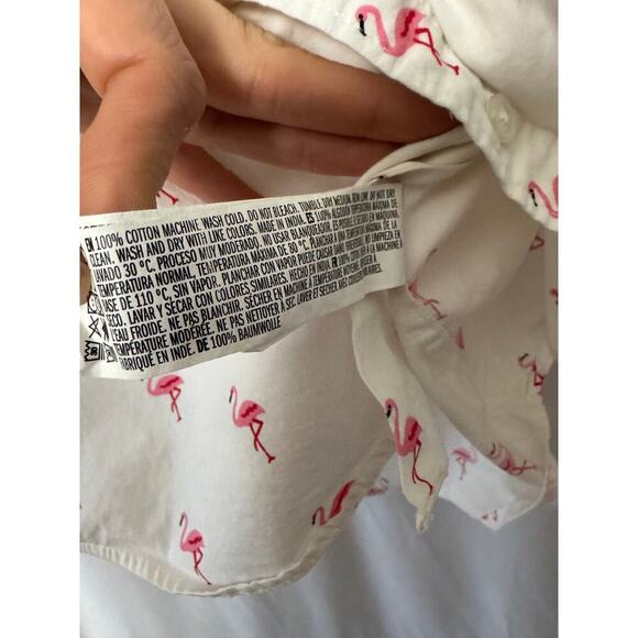 Forever 21 Men's Flamingo Print Button-Down - Summer Vibes - M - Picture 6 of 6
